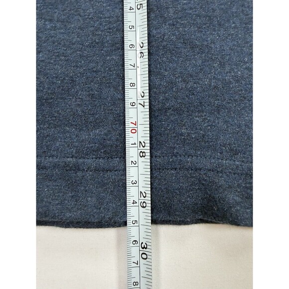 SCOTT BARBER Men's L Navy Blue Mock Neck Sweater 100% Pima Cotton Knit - Picture 6 of 10